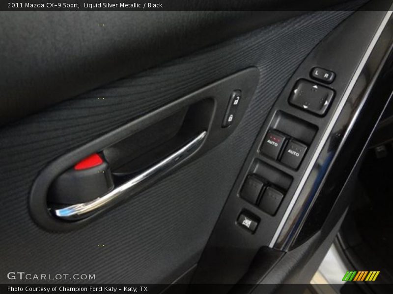 Liquid Silver Metallic / Black 2011 Mazda CX-9 Sport