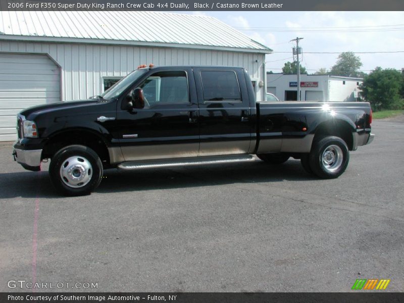 Black / Castano Brown Leather 2006 Ford F350 Super Duty King Ranch Crew Cab 4x4 Dually