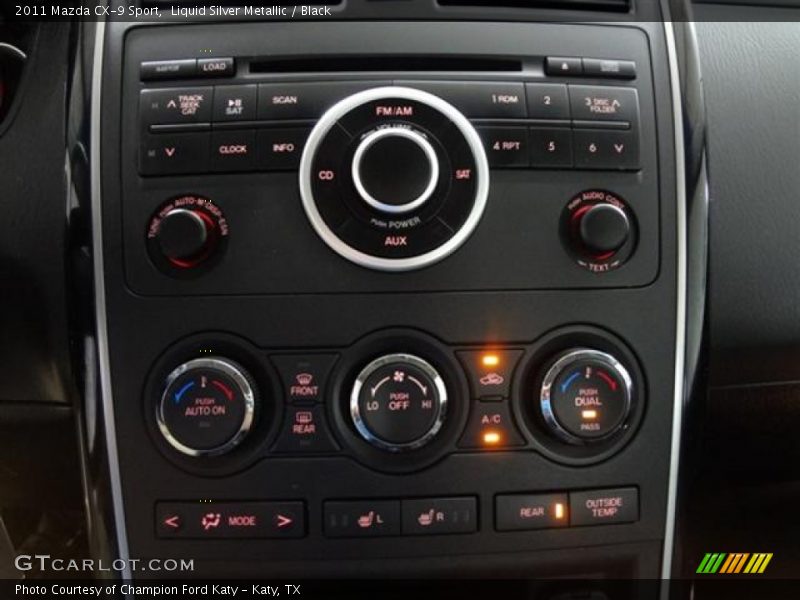 Liquid Silver Metallic / Black 2011 Mazda CX-9 Sport