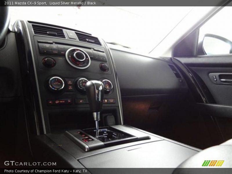 Liquid Silver Metallic / Black 2011 Mazda CX-9 Sport