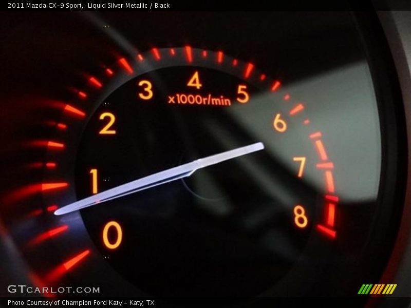 Liquid Silver Metallic / Black 2011 Mazda CX-9 Sport