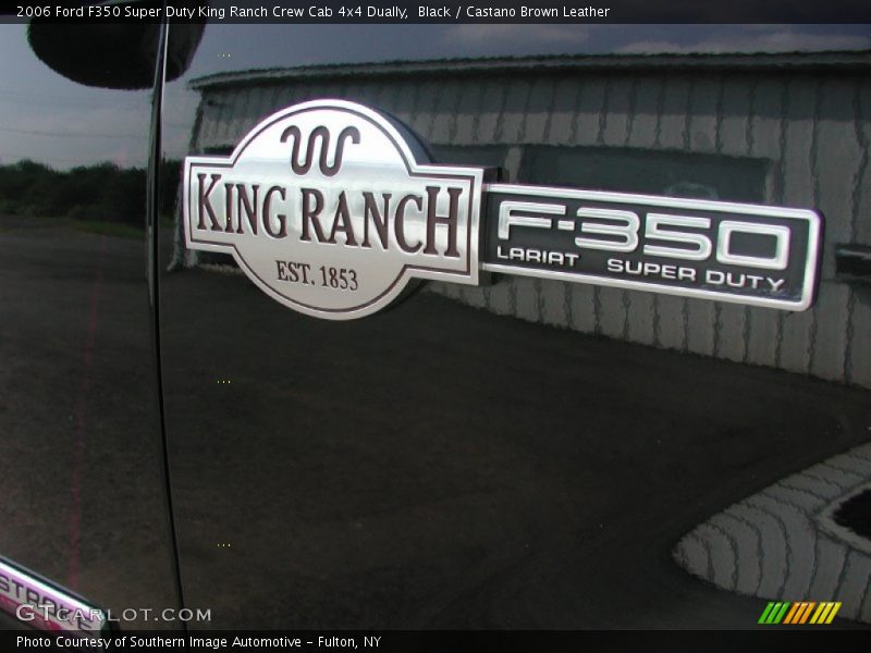 Black / Castano Brown Leather 2006 Ford F350 Super Duty King Ranch Crew Cab 4x4 Dually