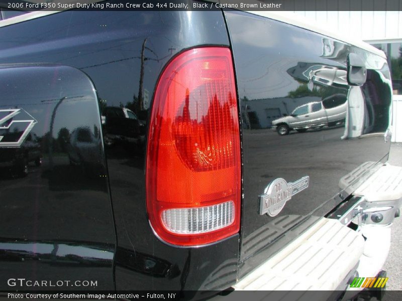 Black / Castano Brown Leather 2006 Ford F350 Super Duty King Ranch Crew Cab 4x4 Dually