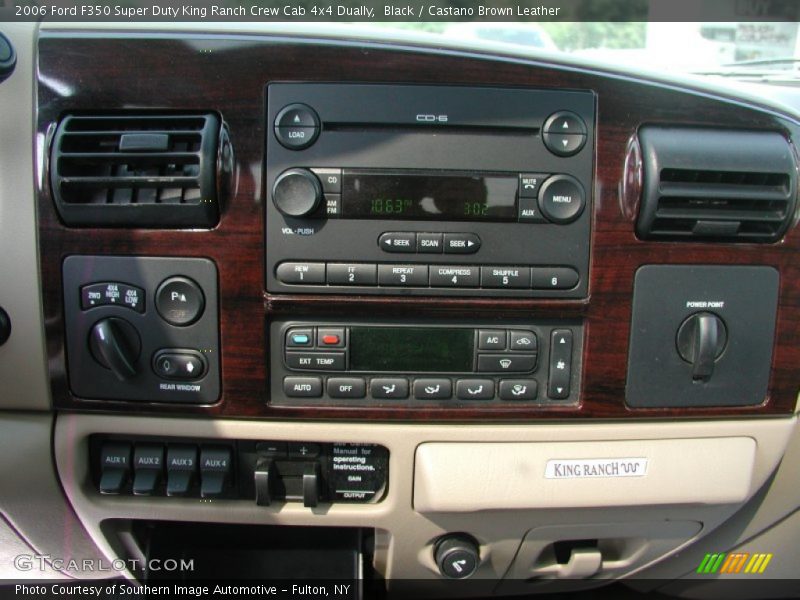 Black / Castano Brown Leather 2006 Ford F350 Super Duty King Ranch Crew Cab 4x4 Dually