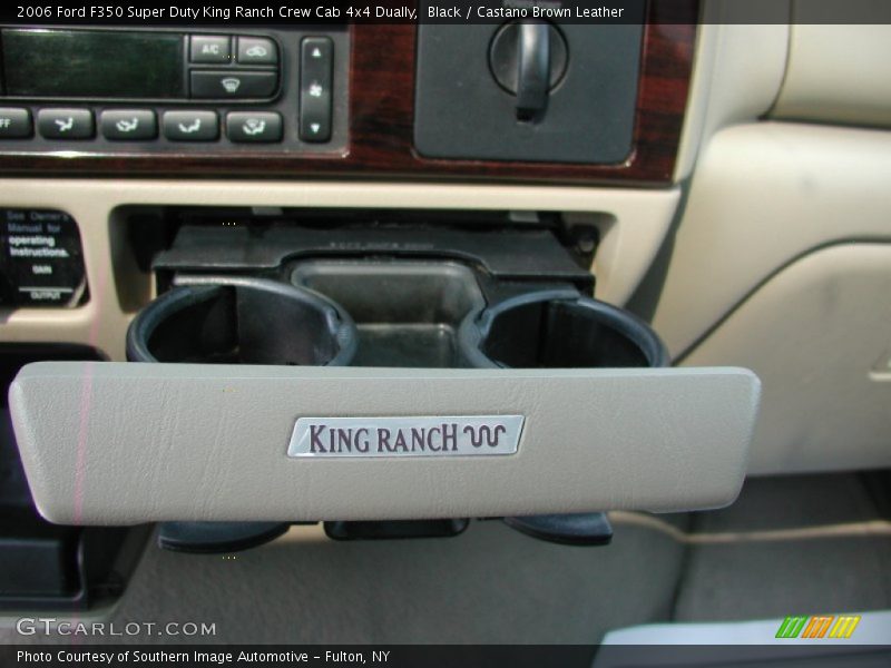 Black / Castano Brown Leather 2006 Ford F350 Super Duty King Ranch Crew Cab 4x4 Dually