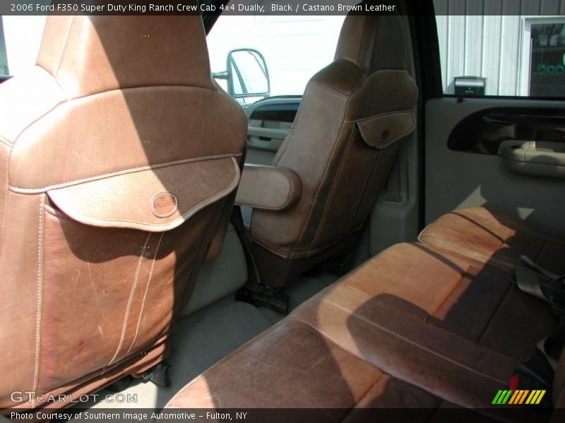 Black / Castano Brown Leather 2006 Ford F350 Super Duty King Ranch Crew Cab 4x4 Dually