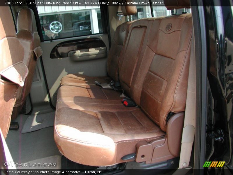 Black / Castano Brown Leather 2006 Ford F350 Super Duty King Ranch Crew Cab 4x4 Dually
