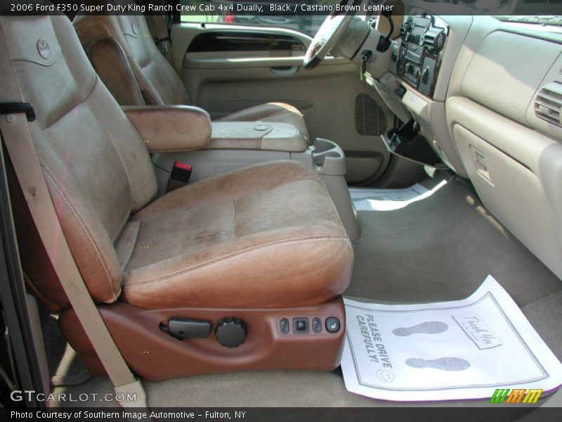 Black / Castano Brown Leather 2006 Ford F350 Super Duty King Ranch Crew Cab 4x4 Dually