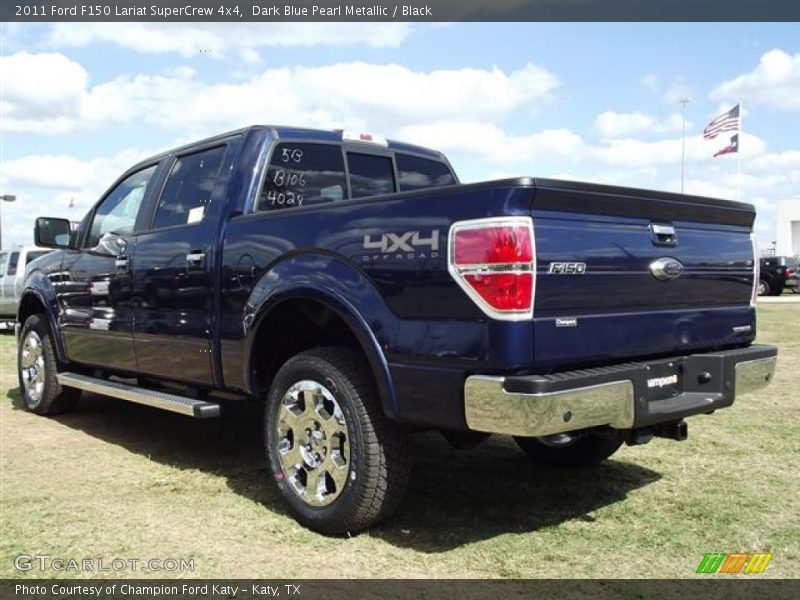 Dark Blue Pearl Metallic / Black 2011 Ford F150 Lariat SuperCrew 4x4