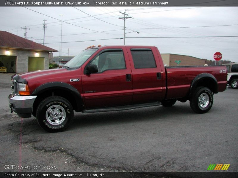  2001 F350 Super Duty Lariat Crew Cab 4x4 Toreador Red Metallic