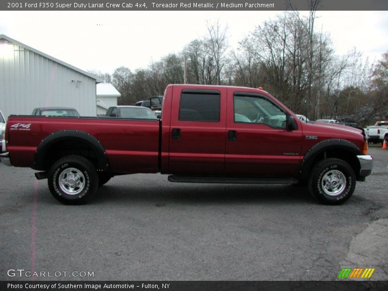  2001 F350 Super Duty Lariat Crew Cab 4x4 Toreador Red Metallic