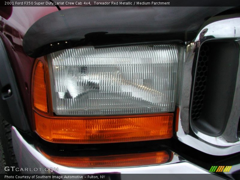 Toreador Red Metallic / Medium Parchment 2001 Ford F350 Super Duty Lariat Crew Cab 4x4