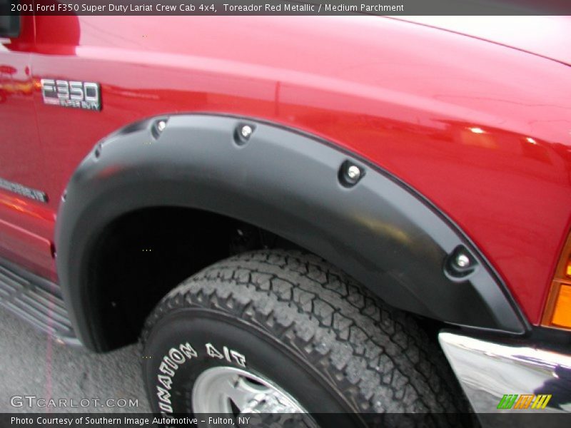 Toreador Red Metallic / Medium Parchment 2001 Ford F350 Super Duty Lariat Crew Cab 4x4