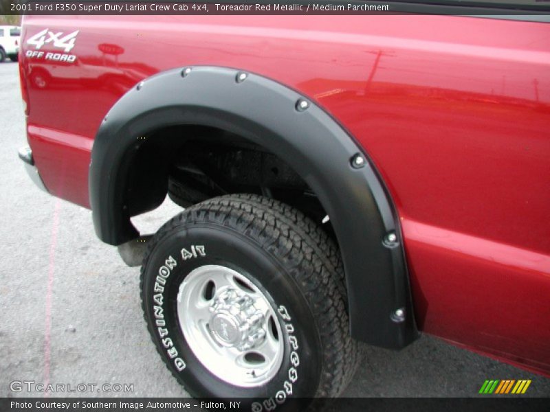 Toreador Red Metallic / Medium Parchment 2001 Ford F350 Super Duty Lariat Crew Cab 4x4