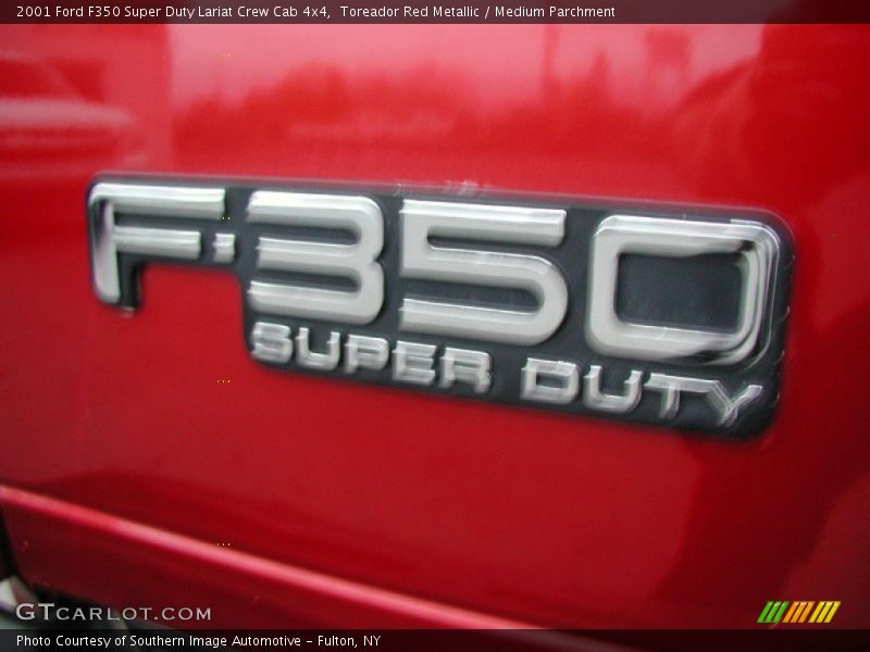 Toreador Red Metallic / Medium Parchment 2001 Ford F350 Super Duty Lariat Crew Cab 4x4