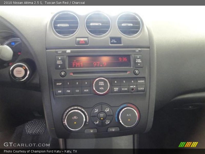 Tuscan Sun Red / Charcoal 2010 Nissan Altima 2.5 S