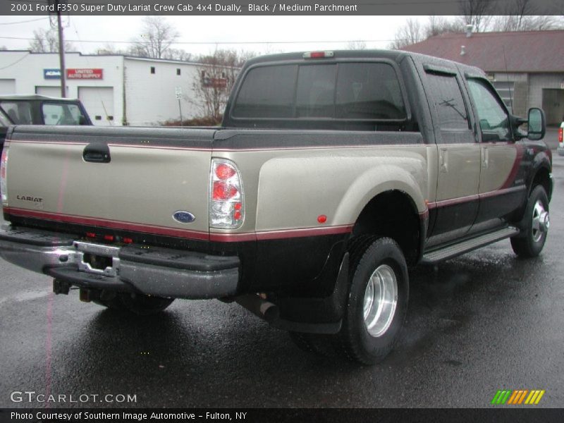 Black / Medium Parchment 2001 Ford F350 Super Duty Lariat Crew Cab 4x4 Dually