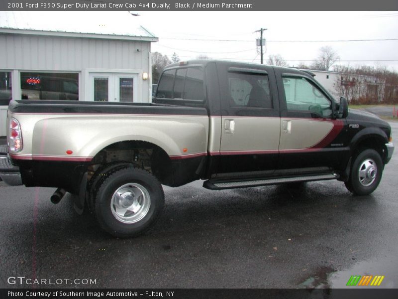 Black / Medium Parchment 2001 Ford F350 Super Duty Lariat Crew Cab 4x4 Dually