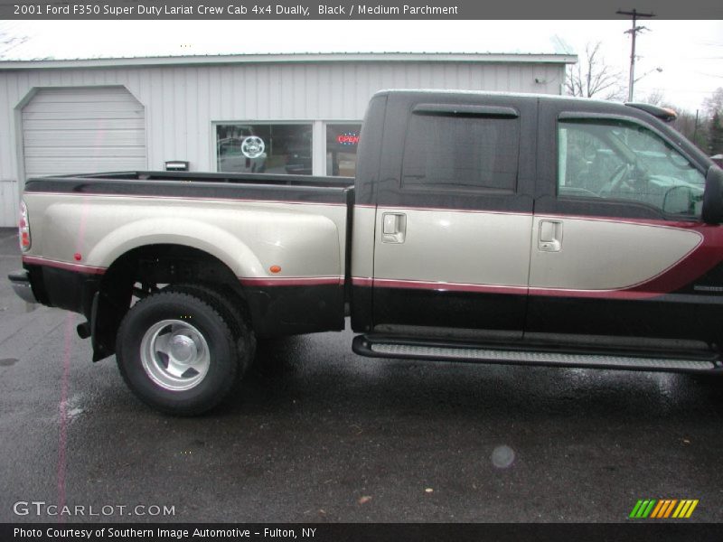 Black / Medium Parchment 2001 Ford F350 Super Duty Lariat Crew Cab 4x4 Dually