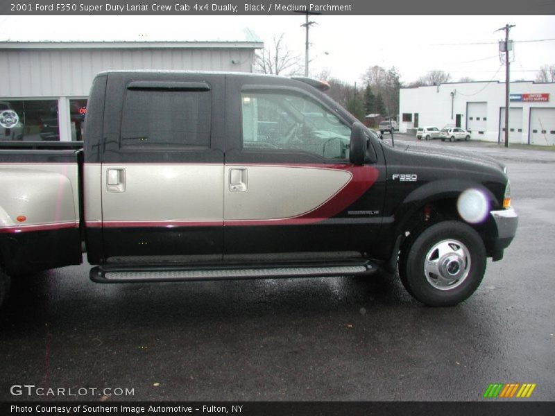Black / Medium Parchment 2001 Ford F350 Super Duty Lariat Crew Cab 4x4 Dually