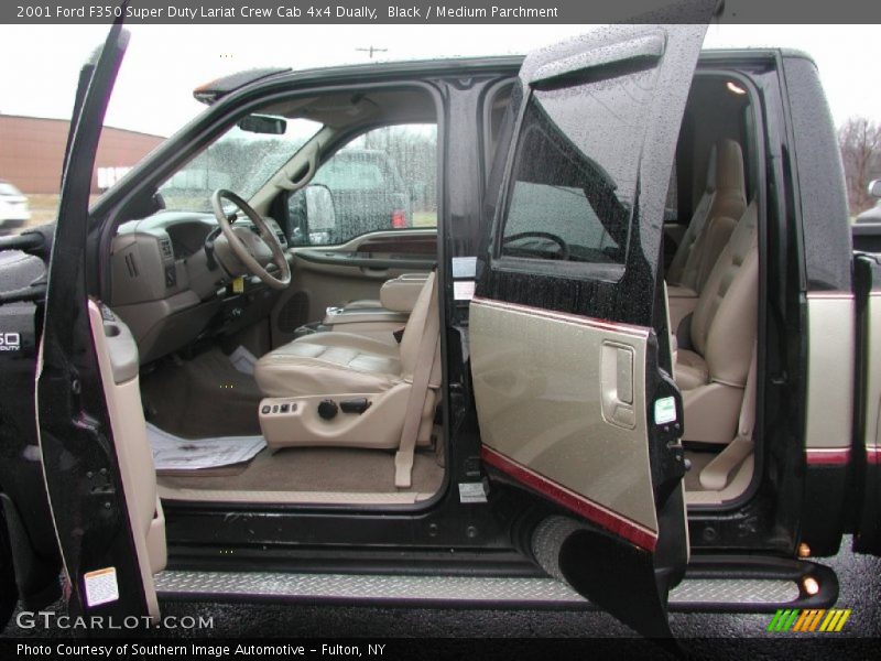 Black / Medium Parchment 2001 Ford F350 Super Duty Lariat Crew Cab 4x4 Dually
