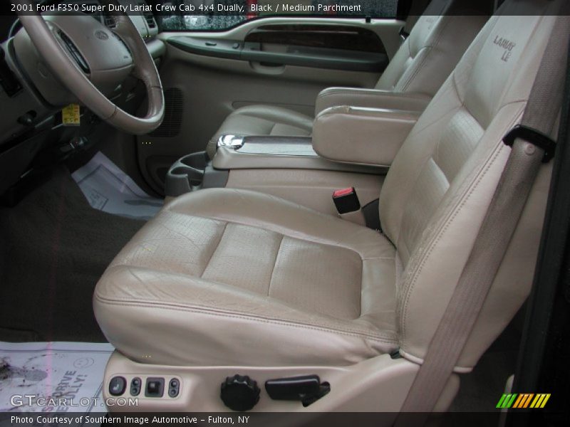 Black / Medium Parchment 2001 Ford F350 Super Duty Lariat Crew Cab 4x4 Dually