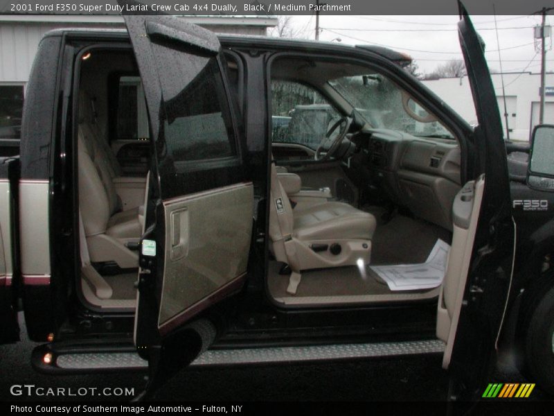Black / Medium Parchment 2001 Ford F350 Super Duty Lariat Crew Cab 4x4 Dually