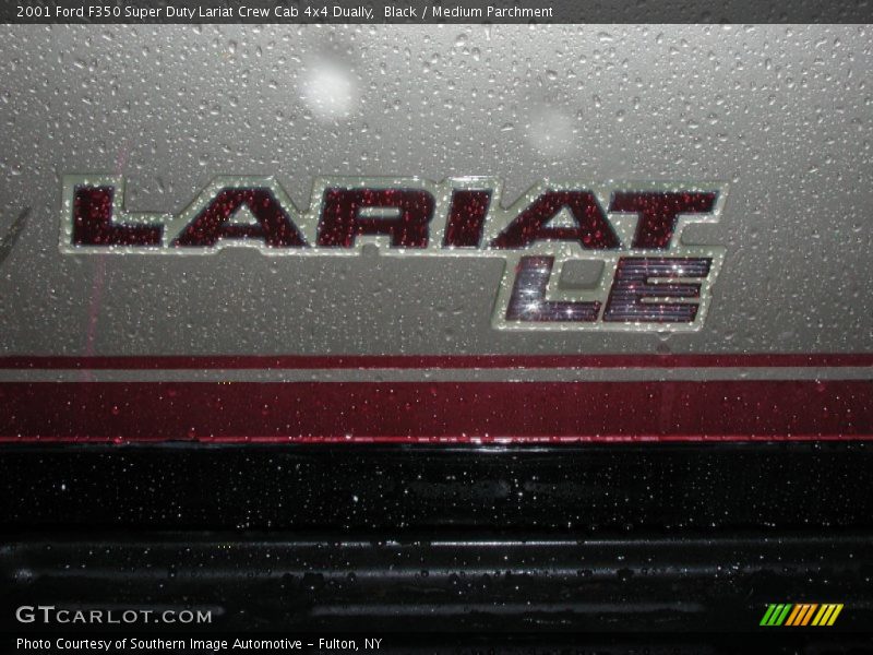 Black / Medium Parchment 2001 Ford F350 Super Duty Lariat Crew Cab 4x4 Dually