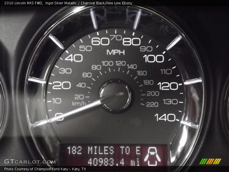 Ingot Silver Metallic / Charcoal Black/Fine Line Ebony 2010 Lincoln MKS FWD