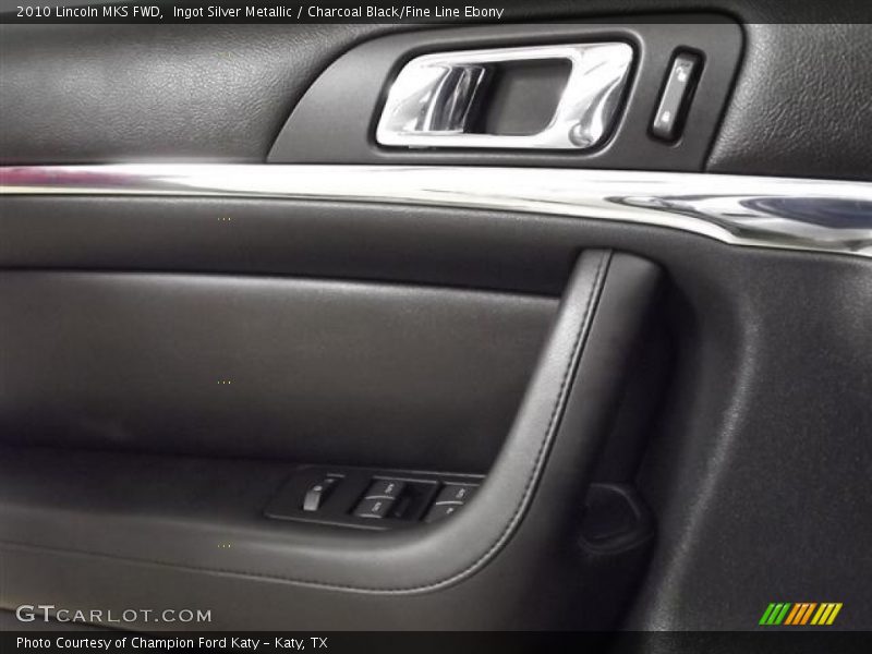 Ingot Silver Metallic / Charcoal Black/Fine Line Ebony 2010 Lincoln MKS FWD