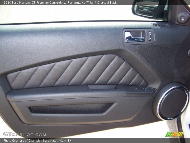 Performance White / Charcoal Black 2010 Ford Mustang GT Premium Convertible