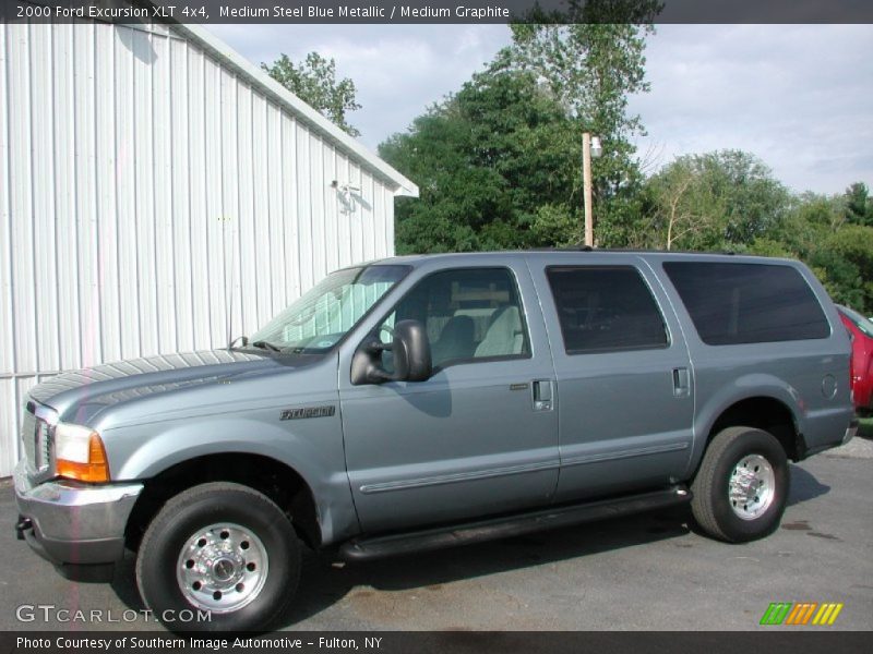 Medium Steel Blue Metallic / Medium Graphite 2000 Ford Excursion XLT 4x4