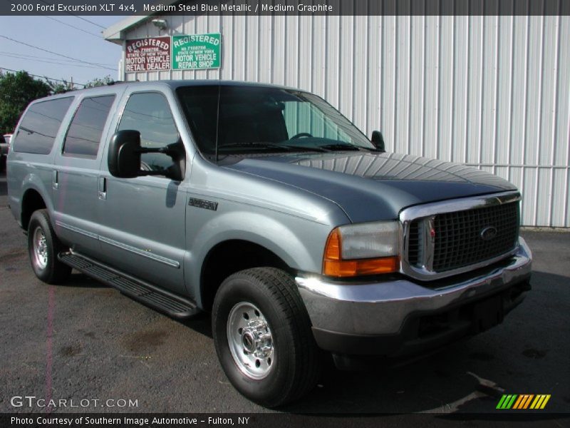 Medium Steel Blue Metallic / Medium Graphite 2000 Ford Excursion XLT 4x4