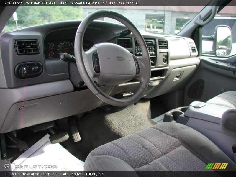 Medium Steel Blue Metallic / Medium Graphite 2000 Ford Excursion XLT 4x4
