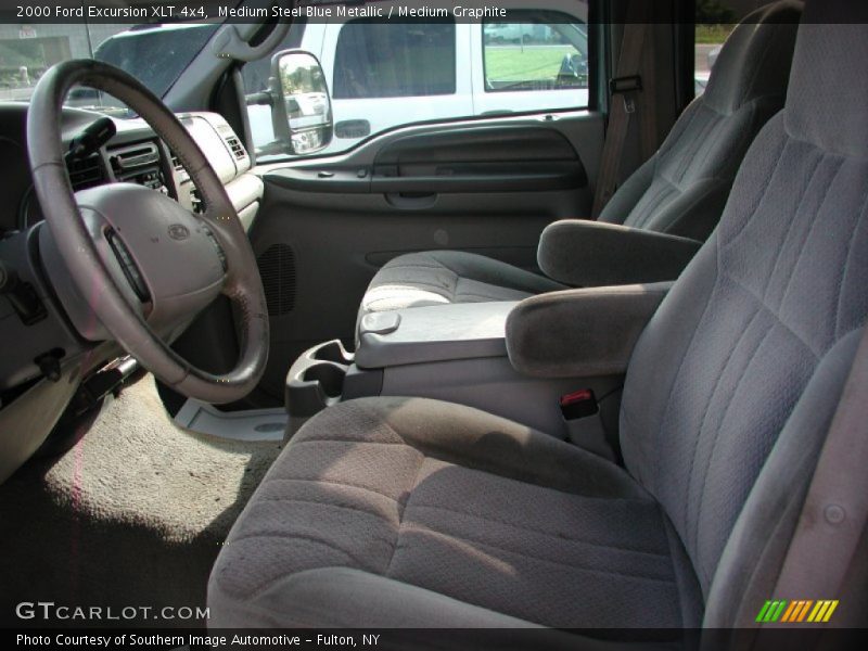 Medium Steel Blue Metallic / Medium Graphite 2000 Ford Excursion XLT 4x4