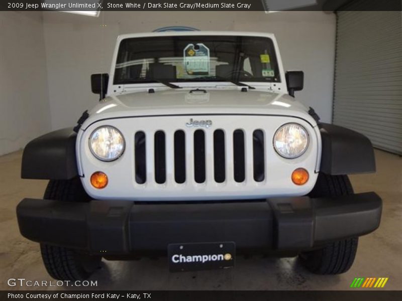 Stone White / Dark Slate Gray/Medium Slate Gray 2009 Jeep Wrangler Unlimited X