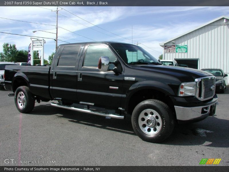 Black / Black 2007 Ford F350 Super Duty XLT Crew Cab 4x4