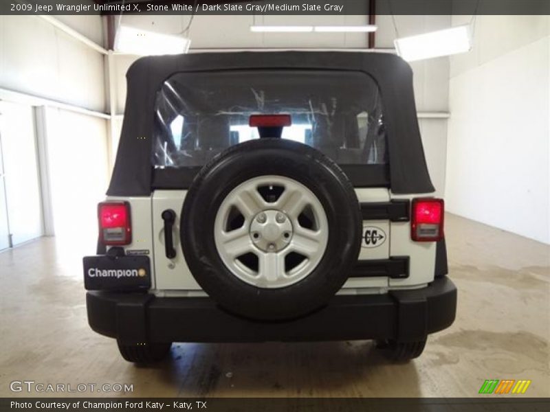 Stone White / Dark Slate Gray/Medium Slate Gray 2009 Jeep Wrangler Unlimited X