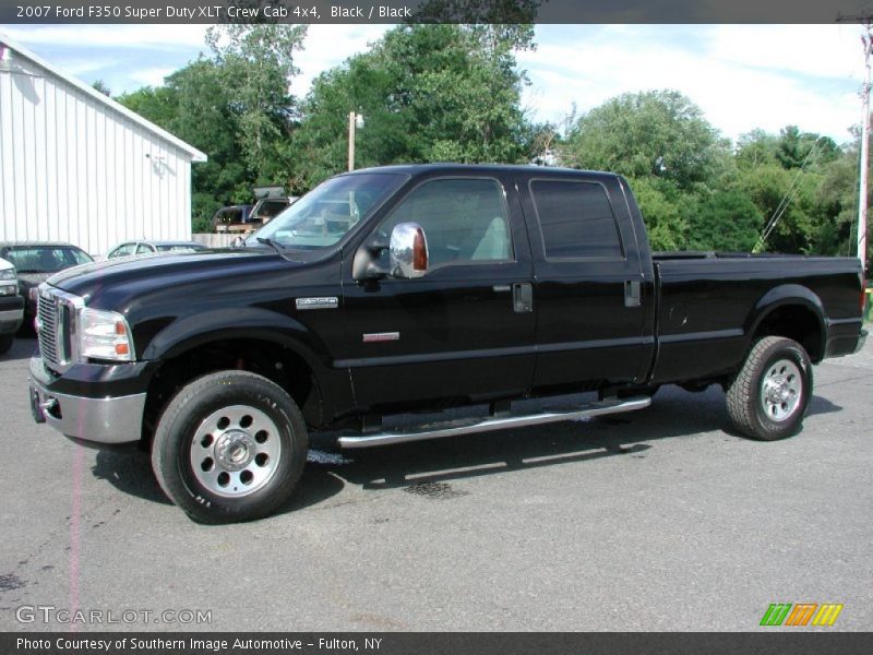 Black / Black 2007 Ford F350 Super Duty XLT Crew Cab 4x4