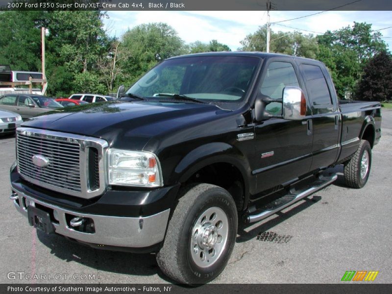 Black / Black 2007 Ford F350 Super Duty XLT Crew Cab 4x4
