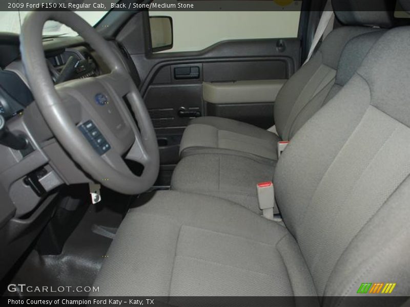 Black / Stone/Medium Stone 2009 Ford F150 XL Regular Cab