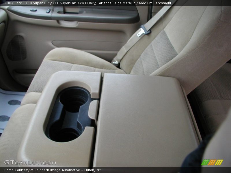 Arizona Beige Metallic / Medium Parchment 2004 Ford F350 Super Duty XLT SuperCab 4x4 Dually