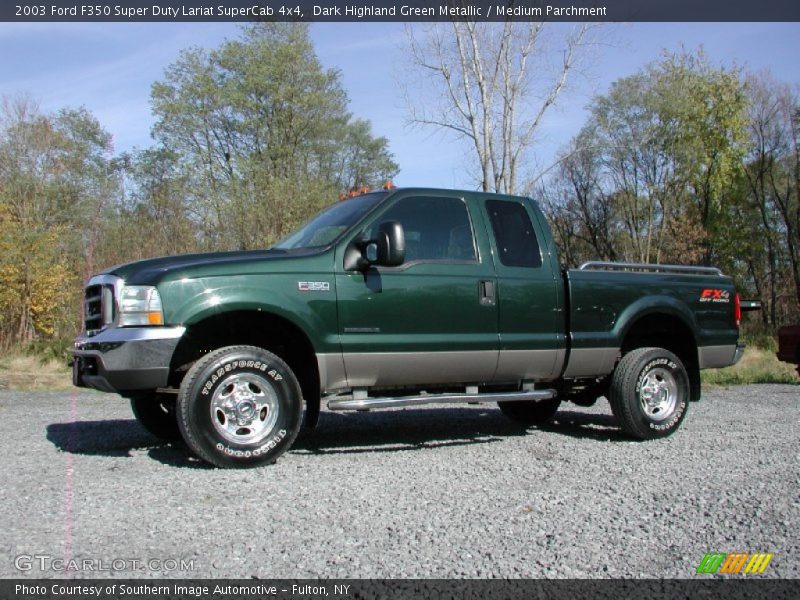  2003 F350 Super Duty Lariat SuperCab 4x4 Dark Highland Green Metallic