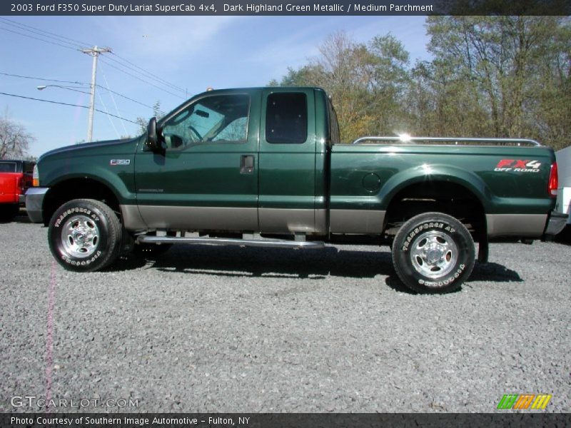  2003 F350 Super Duty Lariat SuperCab 4x4 Dark Highland Green Metallic