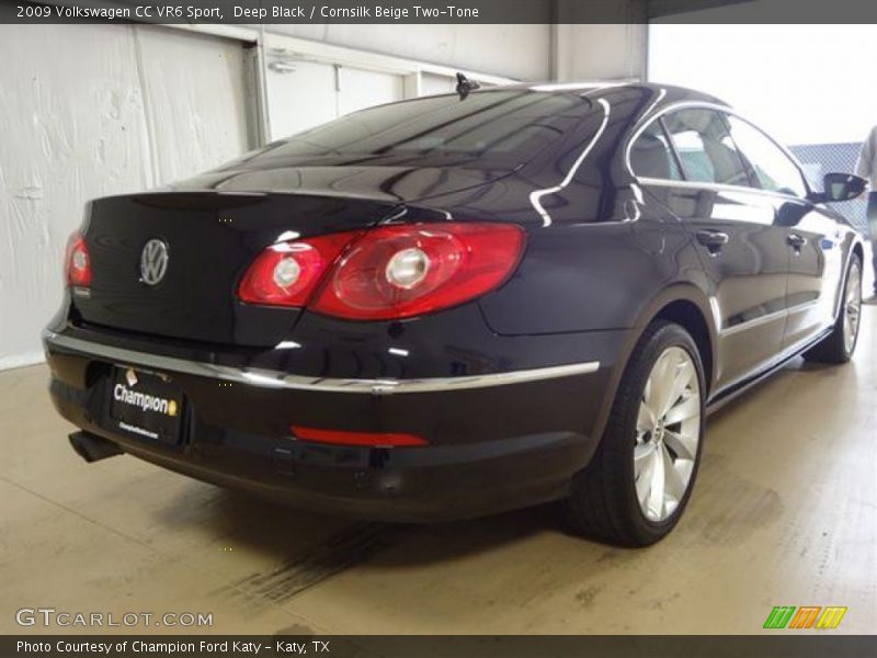 Deep Black / Cornsilk Beige Two-Tone 2009 Volkswagen CC VR6 Sport