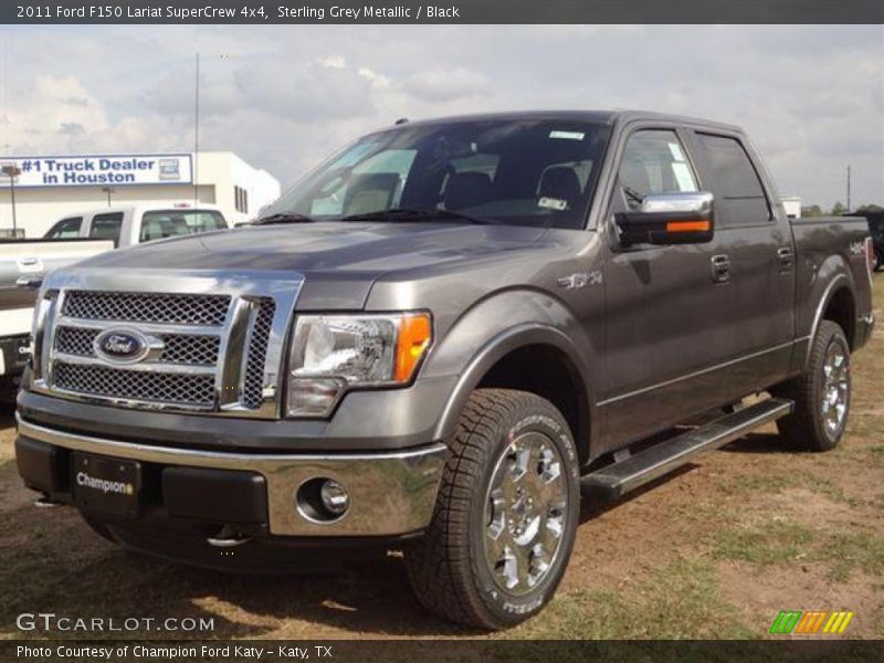 Sterling Grey Metallic / Black 2011 Ford F150 Lariat SuperCrew 4x4