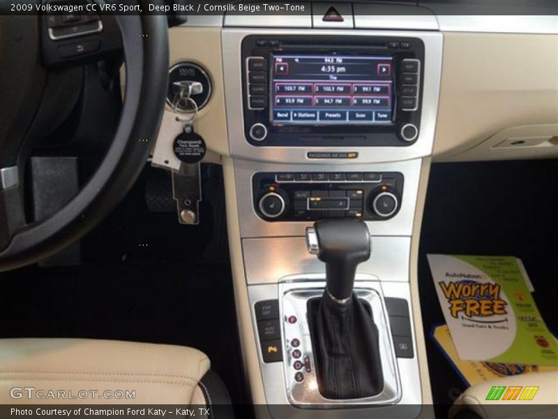 Deep Black / Cornsilk Beige Two-Tone 2009 Volkswagen CC VR6 Sport