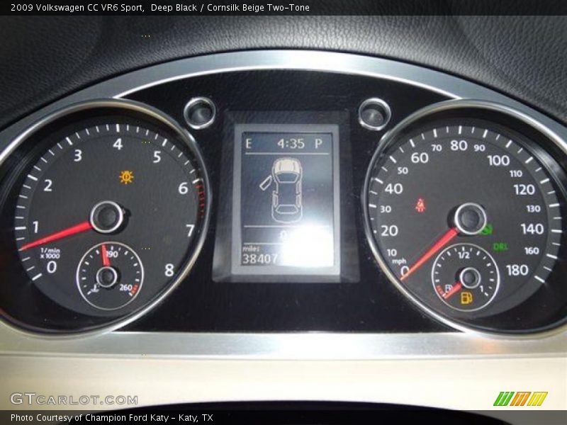 Deep Black / Cornsilk Beige Two-Tone 2009 Volkswagen CC VR6 Sport
