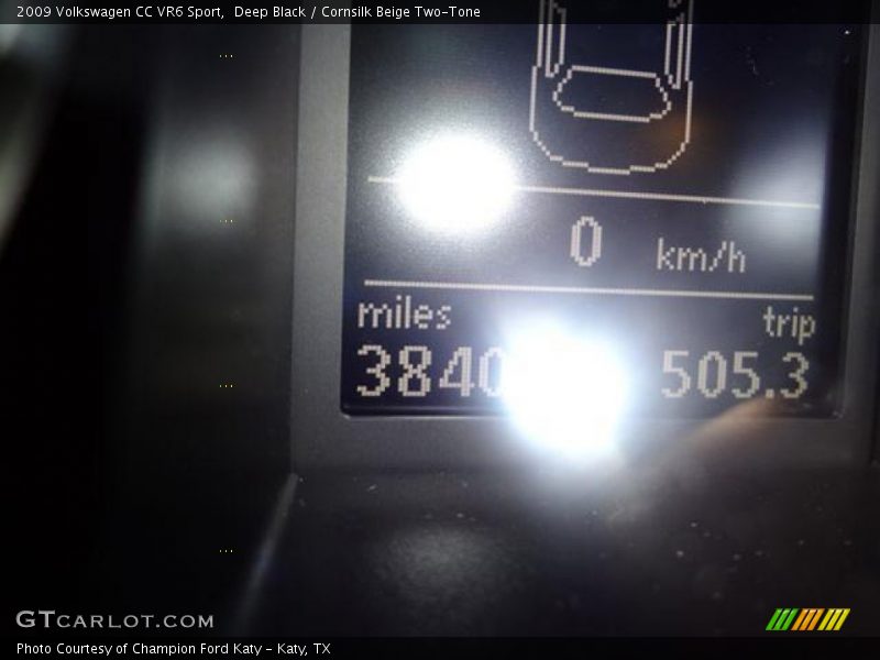 Deep Black / Cornsilk Beige Two-Tone 2009 Volkswagen CC VR6 Sport