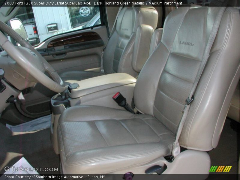  2003 F350 Super Duty Lariat SuperCab 4x4 Medium Parchment Interior